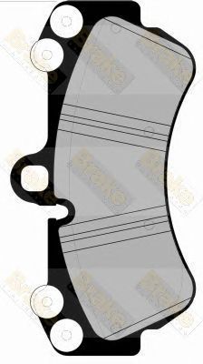 BRAKE ENGINEERING pa1548 -  Комплект тормозных колодок, дисковый тормоз